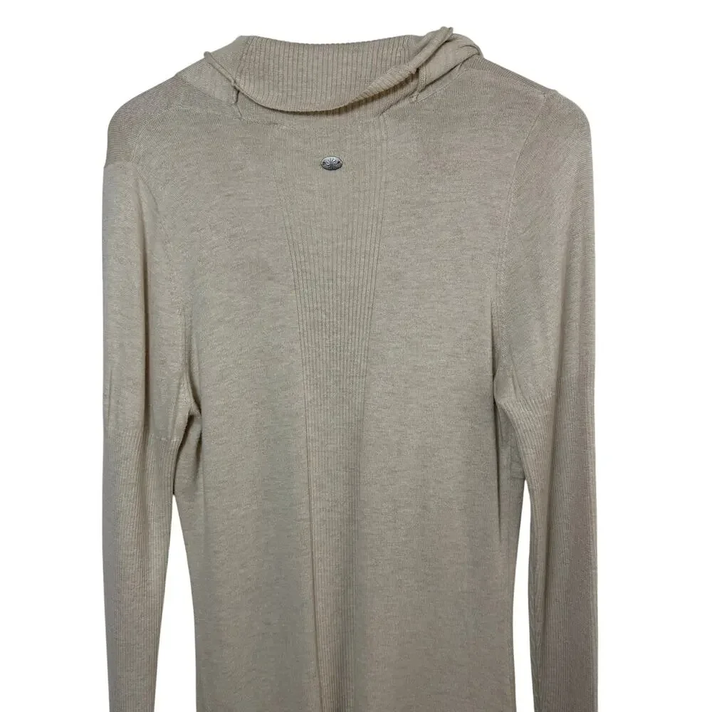 Athleta Innsbrook Sweater Dress Women's XL Cream Knit Long Sleeve Cozy